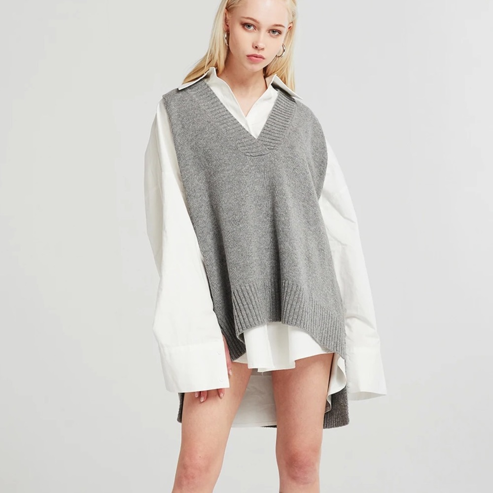 Storets Lyla Oversized Knit Vest